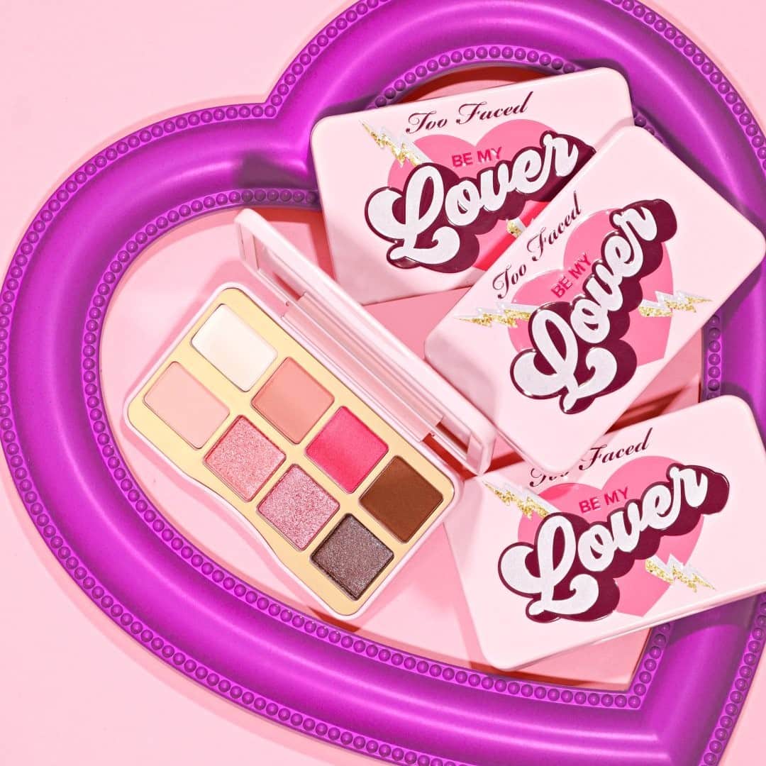 Too Facedのインスタグラム：「If you wanna be my lover, you've gotta get this palette! 😍 Our Be My Lover Palette is playfully feminine and packed with 8 sexy shades that are all about romance! 💘 #toofaced」
