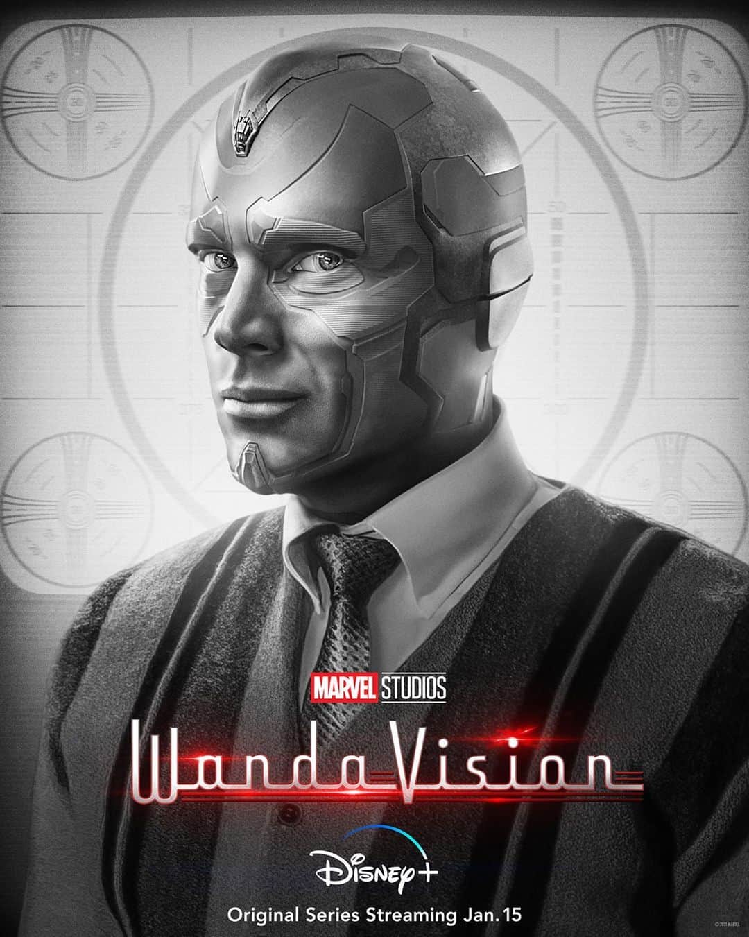 ポール・ベタニーのインスタグラム：「A visionary new era ✨ Marvel Studios' first series, @WandaVision, starts streaming in 2 days on @DisneyPlus.」