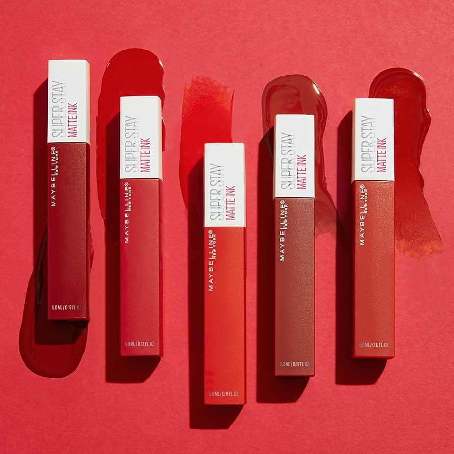 Maybelline New Yorkさんのインスタグラム写真 - (Maybelline New YorkInstagram)「Spice up your look with our mask-proof #superstaymatteink spiced edition lippies! Which one of these shades would you wear? Drop an emoji. From left to right:⠀ 💋’exhilarator’⠀ 🔥’shot caller’⠀ ♥️’individualist’⠀ ❣️’innovator’⠀ 🚨’hustler’」1月14日 3時42分 - maybelline