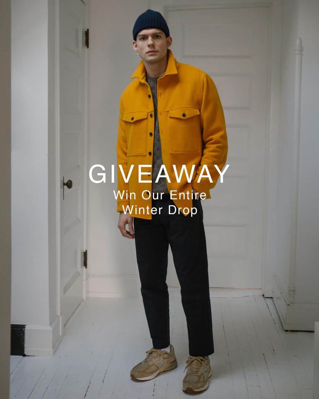 スティーブンアランのインスタグラム：「Enter our biggest giveaway ever and win one of everything from our Winter Drop, a $1,279 value. Yes, seriously.   Start the new year with a whole new wardrobe.   What you’ll get:  A Double Pocket Shirt Jacket of your choice A Classic Collegiate or Single Needle Shirt of your choice A pair of Danver Corduroy Pants of your choice  A pair of Makers Pants of your choice A Merino Wool Sweater of your choice A Cashmere Beanie of your choice   What you have to do:  1. Sign up for our email list and SMS messaging through the link in bio (we won’t spam you out, don’t worry) 2. Follow us on Instagram 3. Like this post 4. Tag a friend on this post (each additional tag is an additional entry)   The giveaway ends 1/20/2021 at midnight, so tag away to get as many entries as you want. You must complete all of the above to enter!  Good luck!  Must be 18 years or older, limited to USA only.」