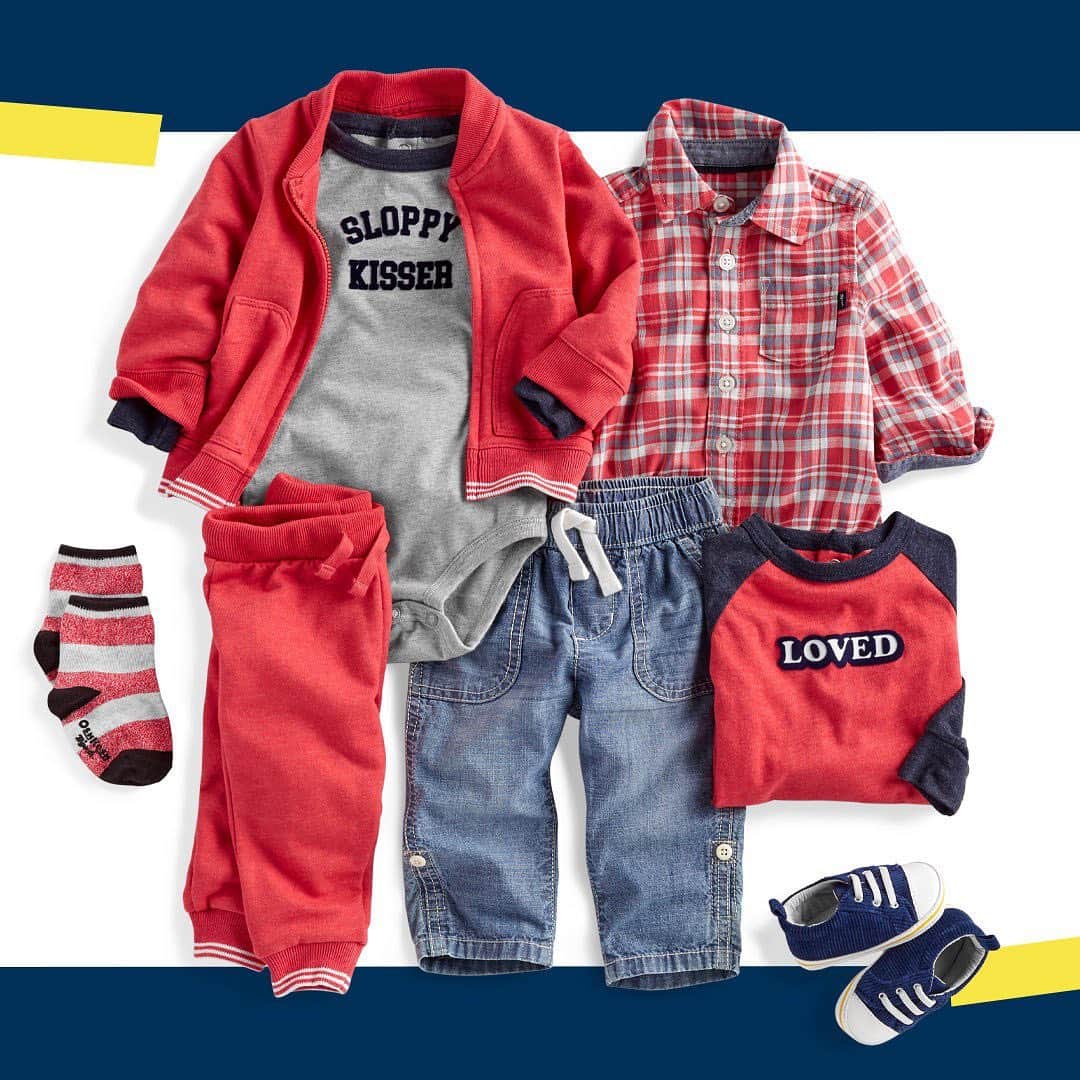 のインスタグラム：「Q: What are your #vday plans with your littlest valentine?! #babybgosh #babysfirstvalentines」