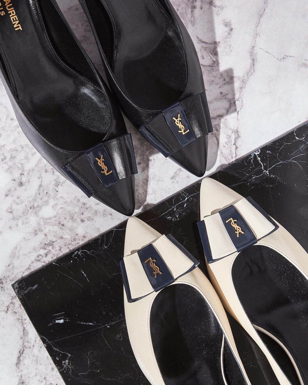 のインスタグラム：「Getting to the point with @YSL.  #Harrods #HarrodsFashion #SaintLaurent  Our stores are closed – but you can still shop remotely through our Personal Shopping service, and online at harrods.com. Plus, enjoy 10% off with Harrods Rewards now. Join online for free today!」