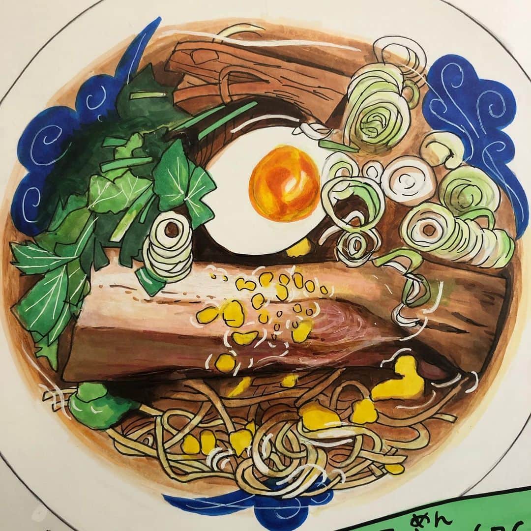 奥山佳恵さんのインスタグラム写真 - (奥山佳恵Instagram)「・ 年の瀬に、 なんですが ラーメン連載の更新を お知らせしていなかったので！  #奥山佳恵のラーメン天国 #ラーメン #イラスト  有楽町 交通会館にある  #麺やひょっとこ  更新のお知らせが滞り 前回掲載のイラストですが  スープの上に削られた柚子が のっているとこ、  味玉の色味が  スキなトコ！ ・」12月30日 20時15分 - okuyama_yoshie