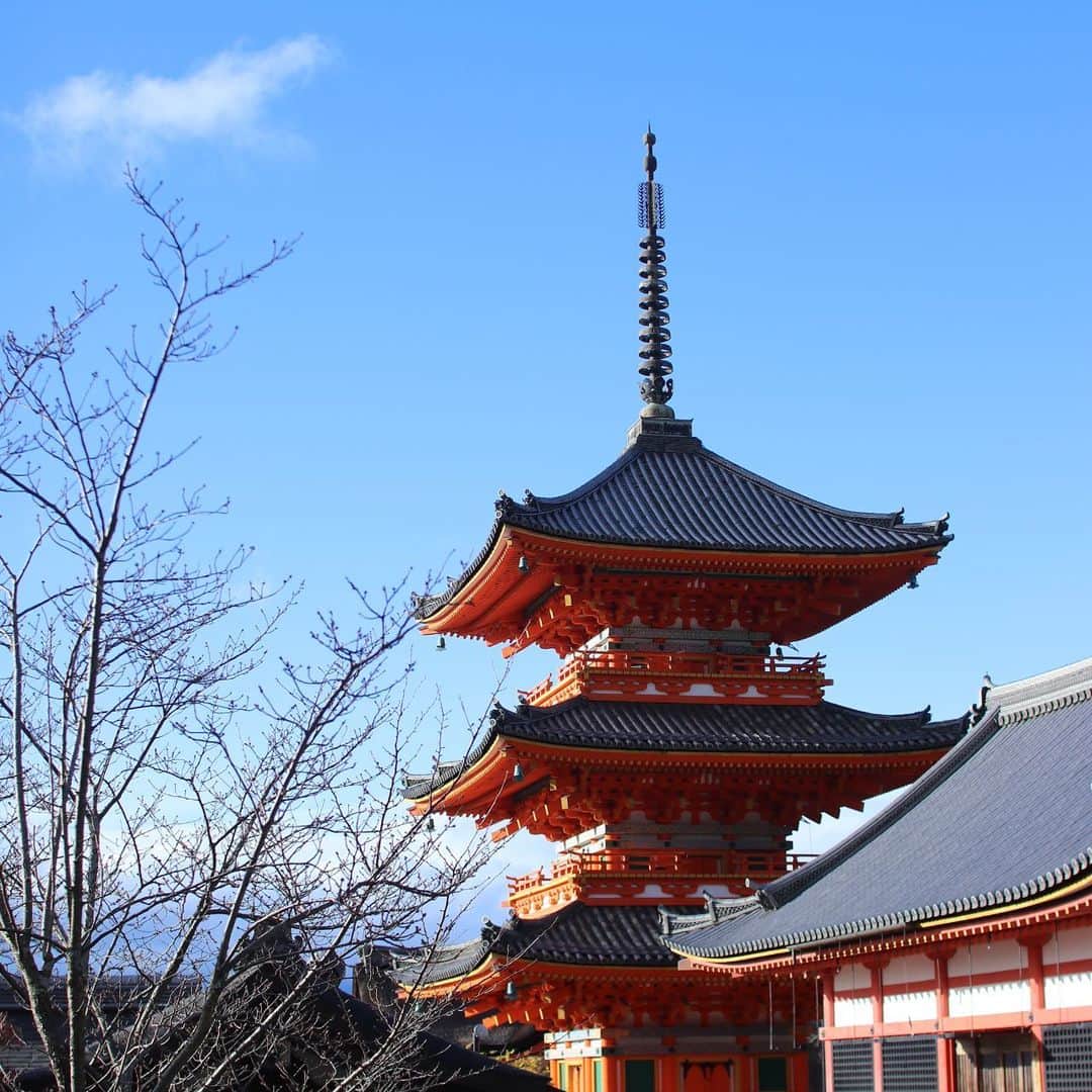 Atsukoのインスタグラム：「弾丸京都ツアー 2020年 4年ぶりの京都。 前回回ったとこプラス色々。 今回は 八坂神社 ↓↓↓ 伏見稲荷 ↓↓↓ 清水寺 ↓↓↓ 南禅寺 て感じでした。 残念ながら紅葉はほぼおわっちゃってたけどね。 前回は9月でめちゃくちゃ暑かったけど、今回は寒かった💦 雪降るかと思ったけど降らなくてラッキー✨ 春の京都もまたたんのうしてみたいな❤」