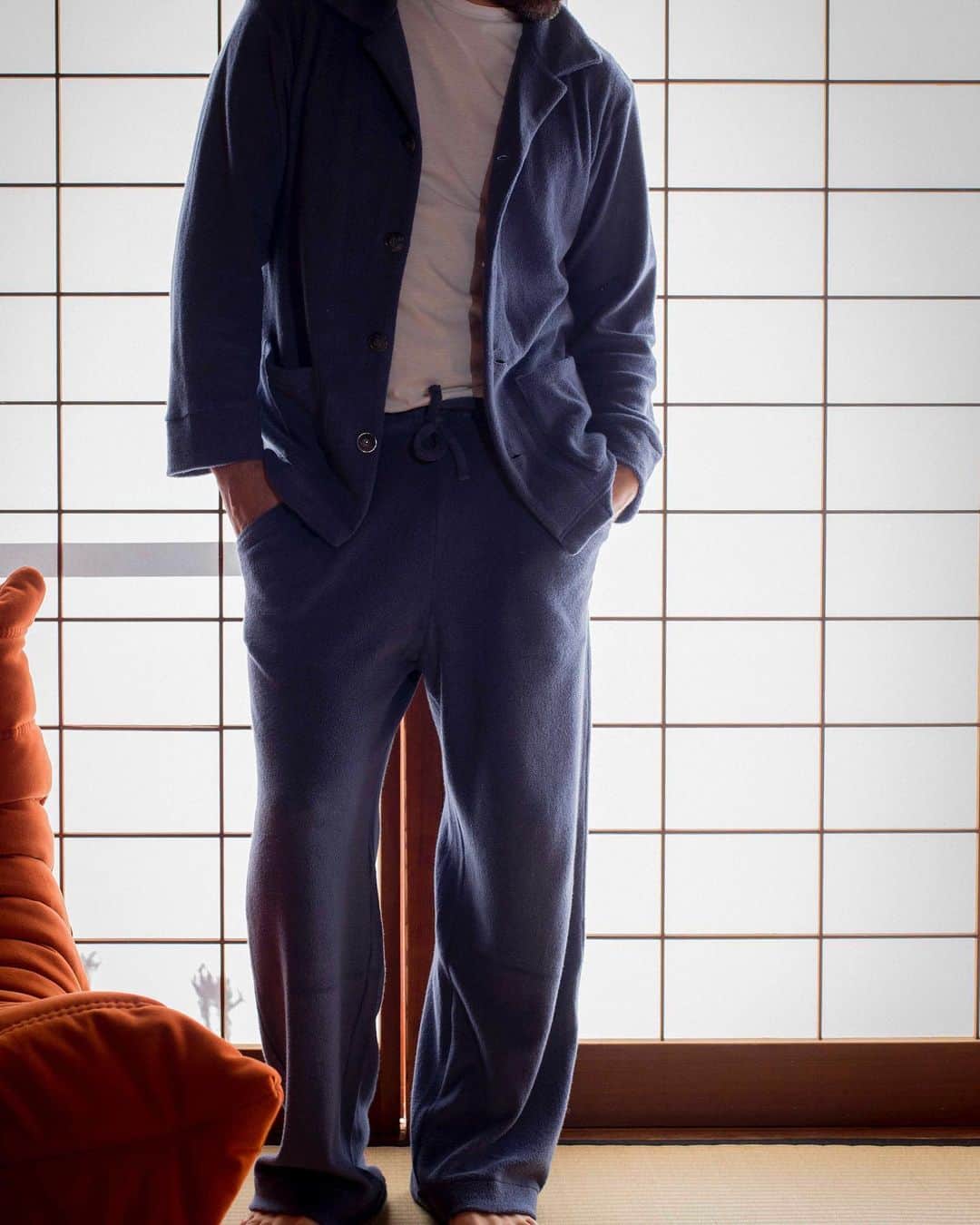 のインスタグラム：「COTTON PILE PAJAMA SET #bodco」