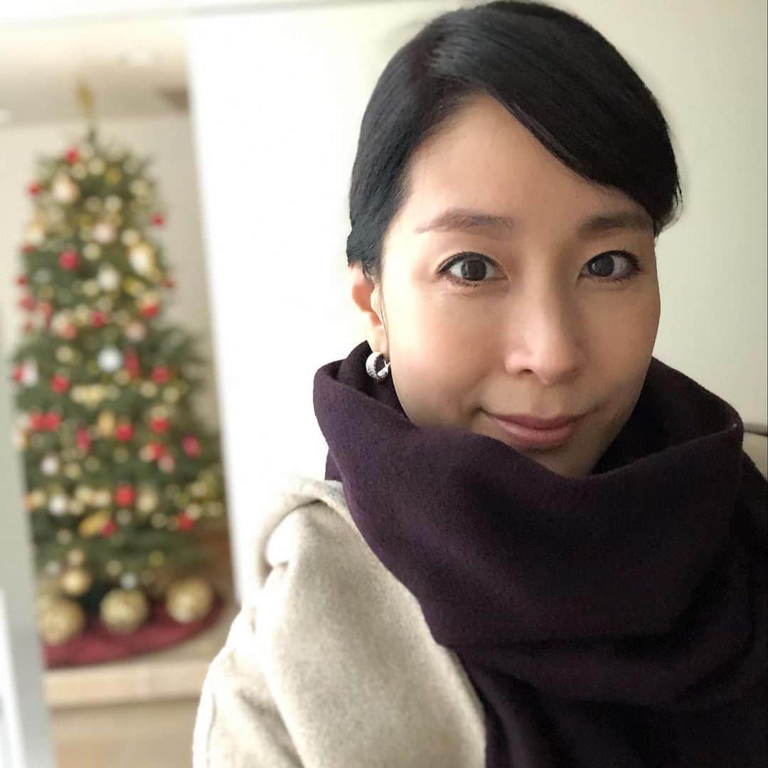 内田恭子さんのインスタグラム写真 - (内田恭子Instagram)「おはようございます。年末年始にかけて冷え込みそうですね。  今つけているロロ•ピアーナのストールはボリュームたっぷりで首元もしっかり暖かい。刺繍のサービスで、私のイニシャルも入れてもらったら、更に愛着がわきます。色はダークレーズン。どんな洋服にも合わせやすいし、お着物にも合いそうで、この冬の登場が多くなりそうです！みなさんも暖かくしてお過ごしくださいね！  #ロロピアーナ　#loropiana #ストール　#ダークレーズン　#お正月までツリーは出してます　#ホリデーシーズン中につき　#内田恭子 #kyokouchida」12月30日 12時41分 - kyoko.uchida.official