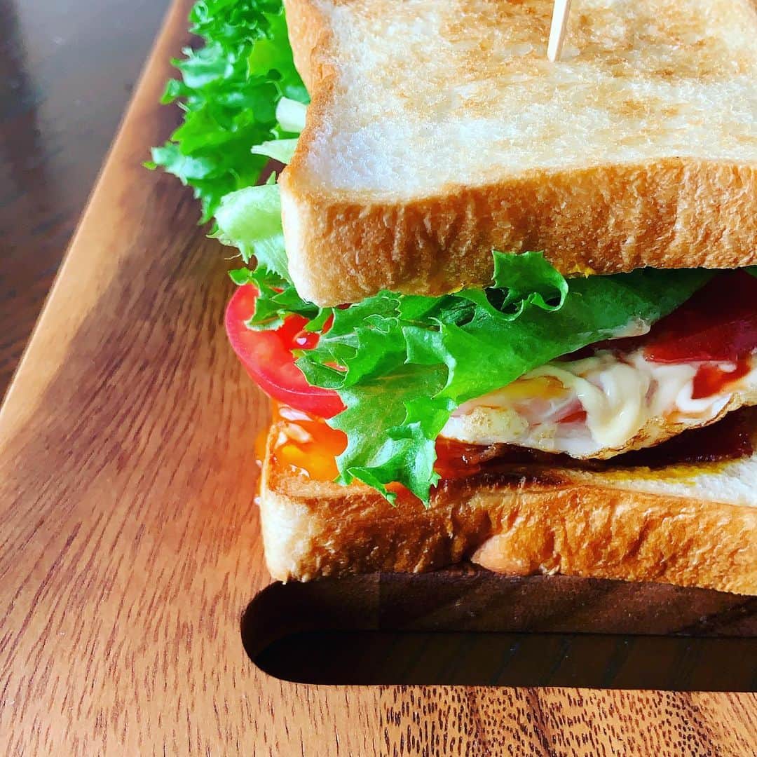志摩有子さんのインスタグラム写真 - (志摩有子Instagram)「プリンチ　@princi_tokyo の小さな食パンでBLTEサンド。美味しいトマトをたっぷりと。ちなみにEは目玉焼き。  #bltesandwich  #bltサンド  #BLTE」12月30日 13時54分 - ariko418