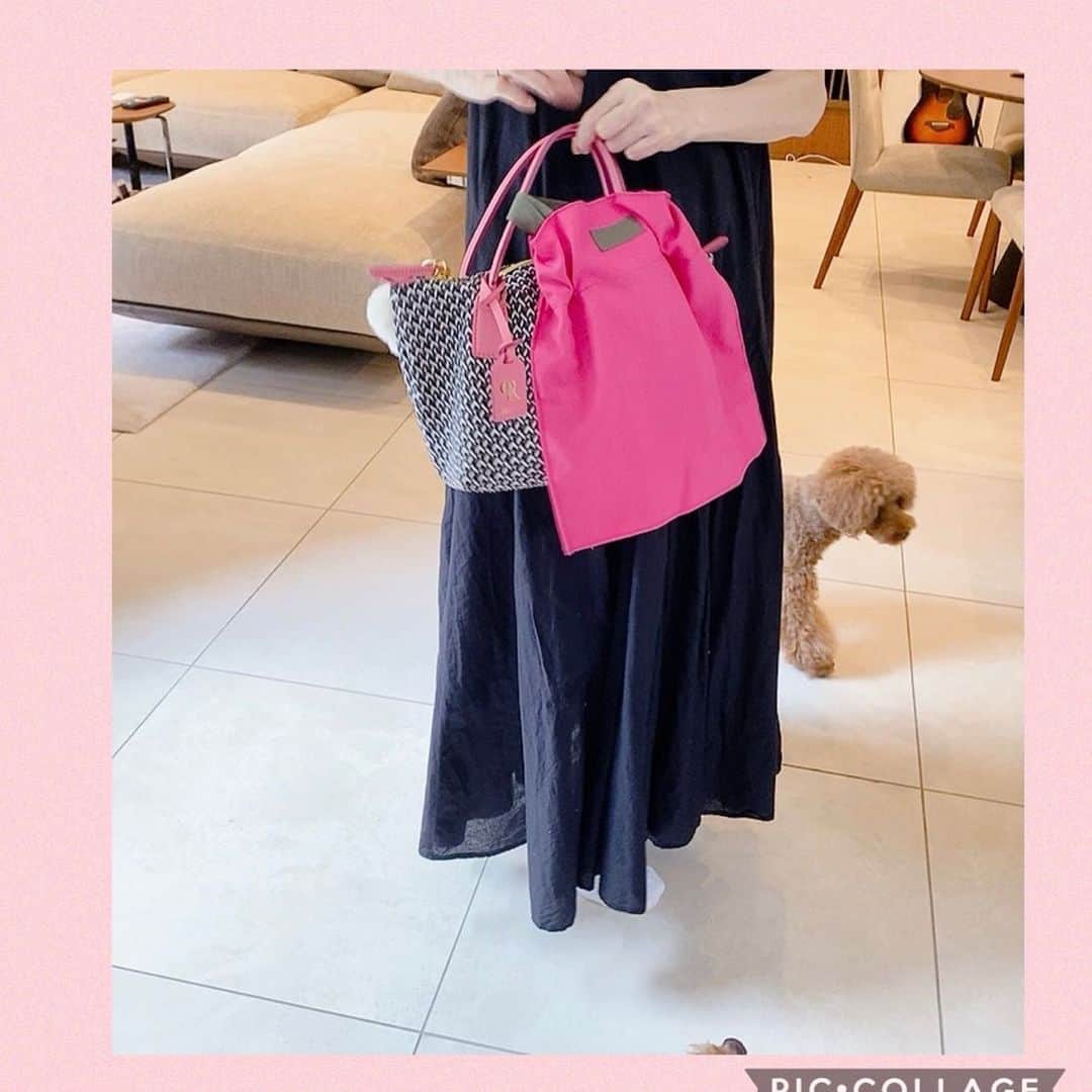 松本伊代さんのインスタグラム写真 - (松本伊代Instagram)「とても使いやすい ロベルタピエリのバッグ。 取手の部分が長くて好きー。  そして以前紹介させてもらった ピンクのエコバッグ 小さいのも便利で使いやすいお気に入り @otonastyle.kanpoumion  #roberta pieri #使いやすいバッグ #いろんな色があってかわいい #花柄も #いつもわんちゃんが」12月30日 14時06分 - iyo14_official