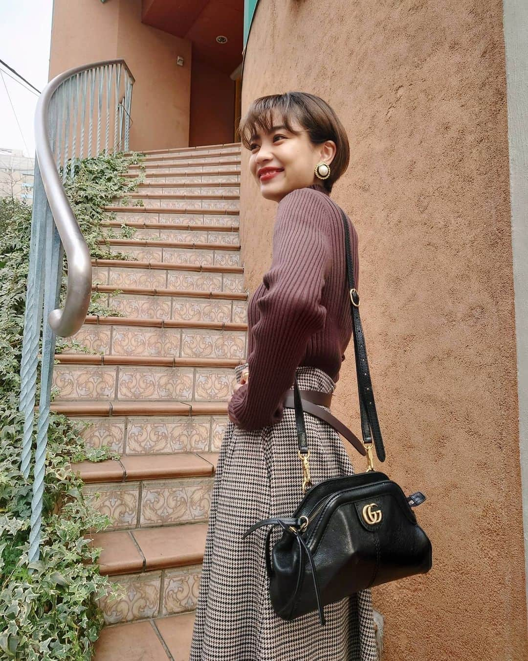 平アスカさんのインスタグラム写真 - (平アスカInstagram)「ＯＯＴＤ. やっと届いた @foufou_ha_fukuyasan　のchidoriスカート。 しっかり重くて階段登り辛いけどかわいいが勝つ。 @rosebud_official_ のロングブーツはヘビロテしすぎかしら🥺 #foufou #outfit #ootd #moussy #rosebud」12月30日 15時03分 - asucataira