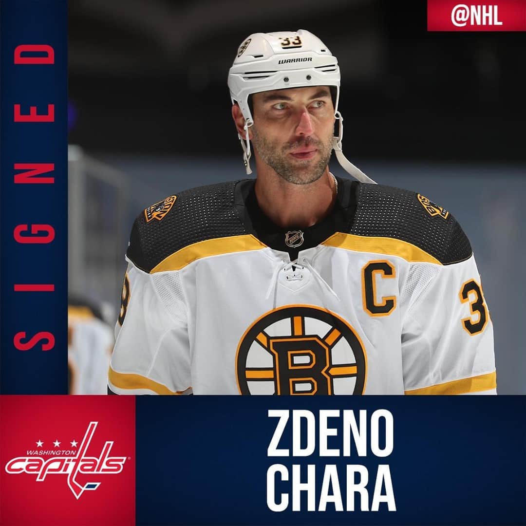 NHLさんのインスタグラム写真 - (NHLInstagram)「BIG Z IS OFF TO D.C.  The @capitals have signed Zdeno Chara (@zeechara33) to a one-year deal!」12月31日 6時31分 - nhl