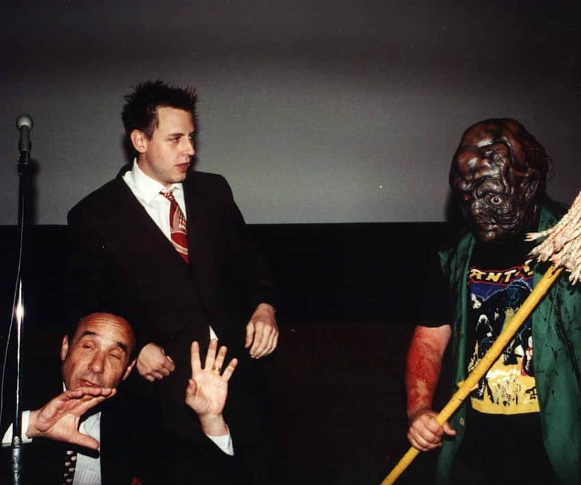 ジェームズ・ガンのインスタグラム：「Happy 75th Birthday (holy crap!) to @unclelloydkaufman, the man who gave me my start in the film industry. Lloyd hired me to work for him at @tromateam a week or so before he turned 50 - which means this is also the 25th anniversary of our friendship (and my 25th year making movies). He has remained a stalwart friend and mentor after all these years. I love you, Lloyd - can’t wait to celebrate again in another 25 years!」