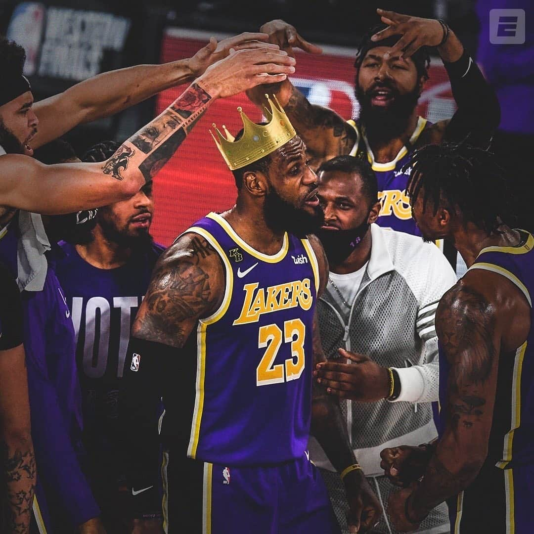 espnさんのインスタグラム写真 - (espnInstagram)「LeBron’s postseason in the bubble was full of legendary moments 😂👑 @nbaonespn」12月31日 5時46分 - espn