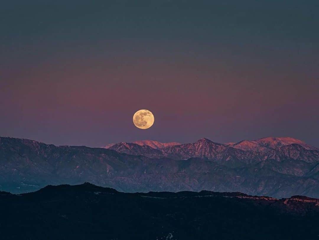 アレクシス・ナップのインスタグラム：「The last full moon of 2020 🌕💛🌕💛🌕💛🌕💛🌕💛🌕💛 📸Captured by ol pal’ & Topangisto @topangalocal  Feeling reflective? 🪞🔮🪞 What’s on your mind these final two days of 2020? The year that just kept on punching, & blessing 👀💫🌟 (which was it for you, or can u admit to both?:)」