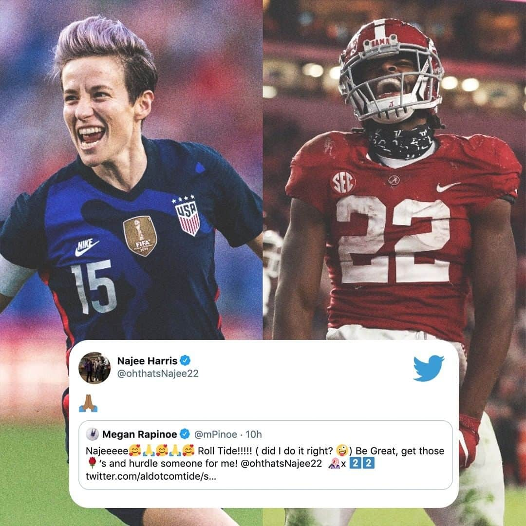 espnさんのインスタグラム写真 - (espnInstagram)「@najee_harris explains why he looks up to @mrapinoe ❤️」12月31日 0時22分 - espn