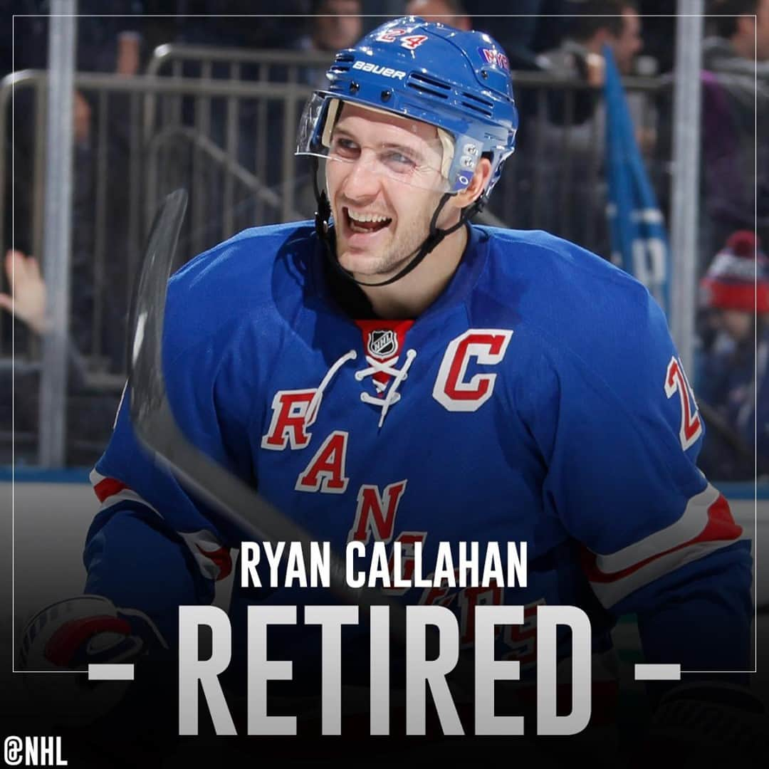 NHLさんのインスタグラム写真 - (NHLInstagram)「After 757 NHL games between the @nyrangers and @tblightning, Ryan Callahan calls it.  Congratulations on a wonderful career, Ryan!」12月31日 0時55分 - nhl