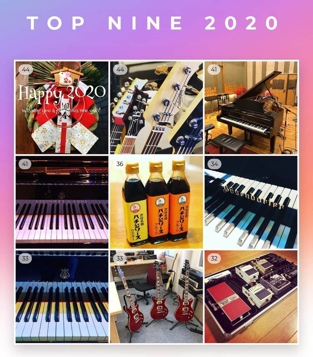 上杉洋史のインスタグラム：「My top nine of 2020. #top9 #best9」