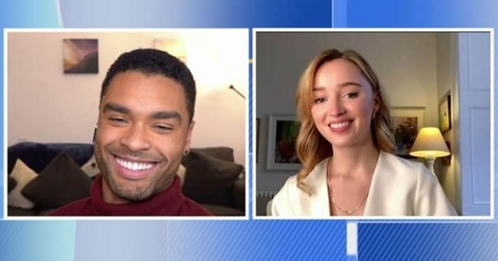 Good Morning Americaさんのインスタグラム写真 - (Good Morning AmericaInstagram)「DEAR READERS: May we present our Duke and Duchess!! The stars of the hit new show #Bridgerton Regé-Jean Page and Phoebe Dynevor joined us live on this morning! LINK IN BIO for what they had to say about the groundbreaking show from Shonda Rhimes.」12月31日 2時02分 - goodmorningamerica