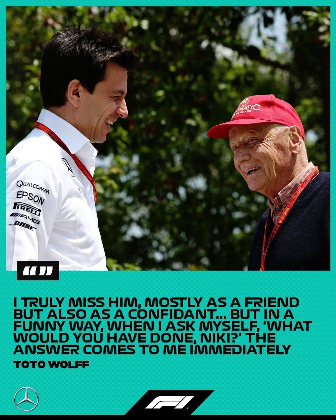 F1さんのインスタグラム写真 - (F1Instagram)「Coping with the challenges of 2020 without Niki was tough for Toto 👀 .  #F1 #Formula1 #NikiLauda #TotoWolff @mercedesamgf1」12月31日 2時13分 - f1