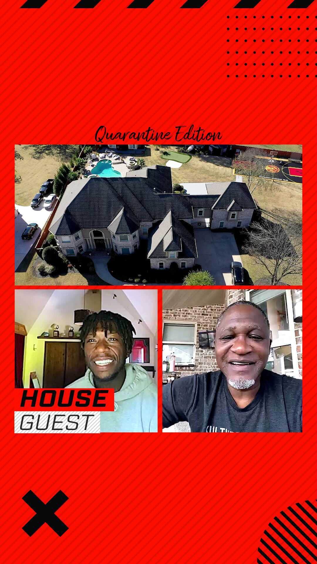 ネイト・ロビンソンのインスタグラム：「The legend @dominiquewilkins21 came through to show me how they do things in “The A” and what it was like to hoop during his era. He’s dunkin’ on Moms y’all! Appreciate you OG! @playerstribune #holdat」