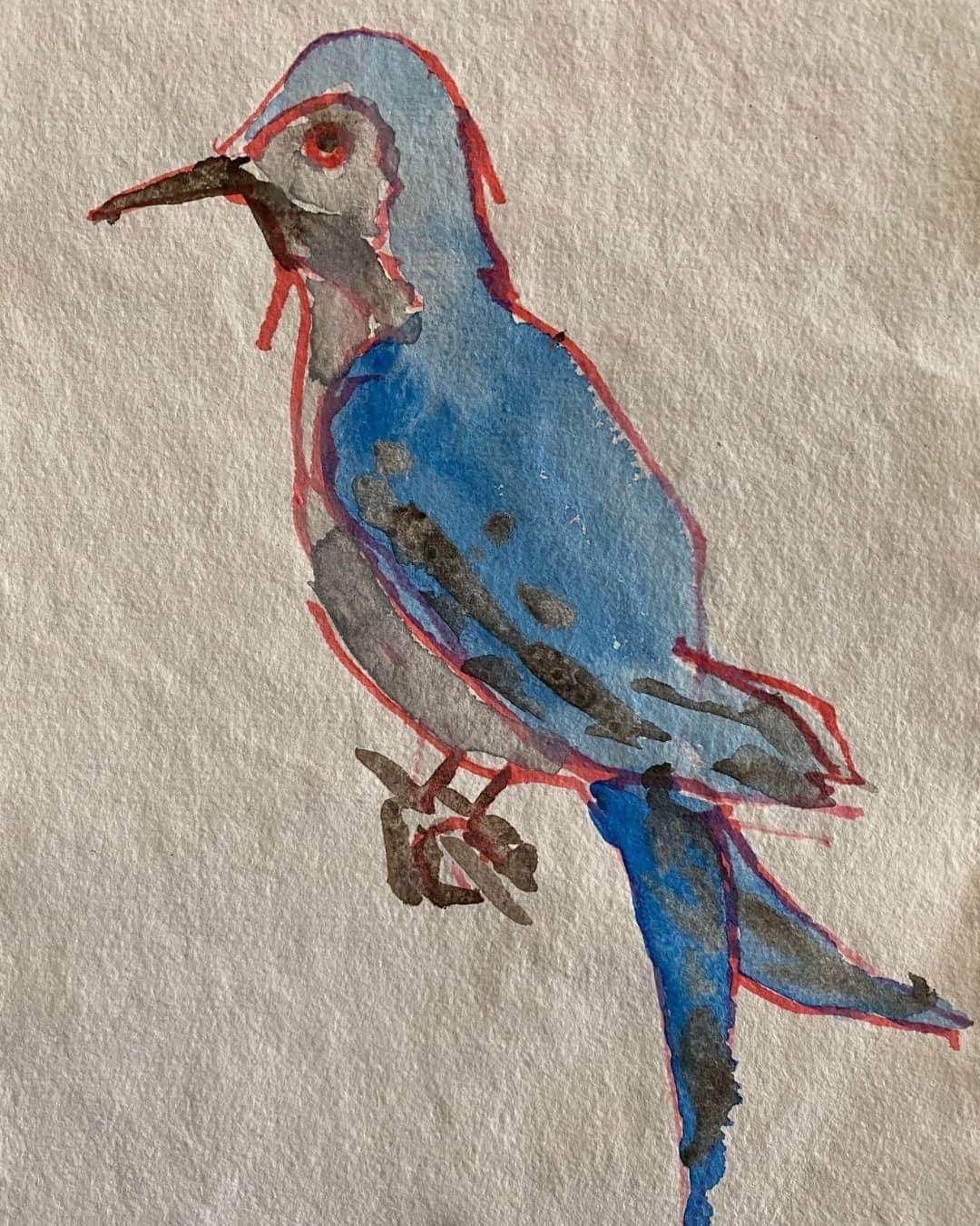 ニューヨーク近代美術館のインスタグラム：「"Hope is the thing with feathers.” — Emily Dickinson  As we leave a very difficult year behind, we asked some of our #MoMAMagazine contributors to share a wish for 2021 in a form of their choosing: something they’re looking forward to, something they hope for, or something they’d like to see. Their responses show the connections we still find through art—and the uninhibited dancing in a crowd we still seek.  At the link in our bio, read 2021 wishes from @conrad_anker, Conor Bourgal (@chngngclrs), @cocofusco, @thelmagolden, @marenhassinger, Joan Jonas (@broadcove), Legacy Russell (@ellerustle), @wolfgang_tillmans, John Jeremiah Sullivan, @erin_r_williams, Joshua Yaffa (@yaffaesque), @anickayi_studio, and @andrewsolomon6028.  What are your wishes for 2021?  🖌️ Watercolor courtesy of Joan Jonas #Goodbye2020 #Hello2021」