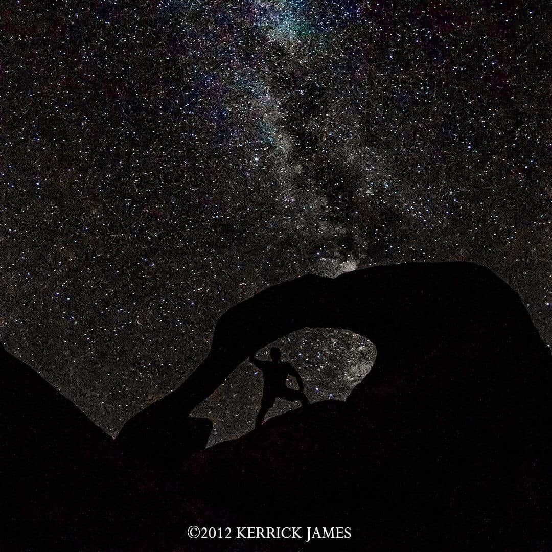 Ricoh Imagingのインスタグラム：「Posted @withregram • @kerrickjames5 Selfie under the stars at Mobius Arch, Alabama Hills, California. Shot with Ricoh Pentax K-30 and 10-17mm lens. @ricohpentax @pentaxians」