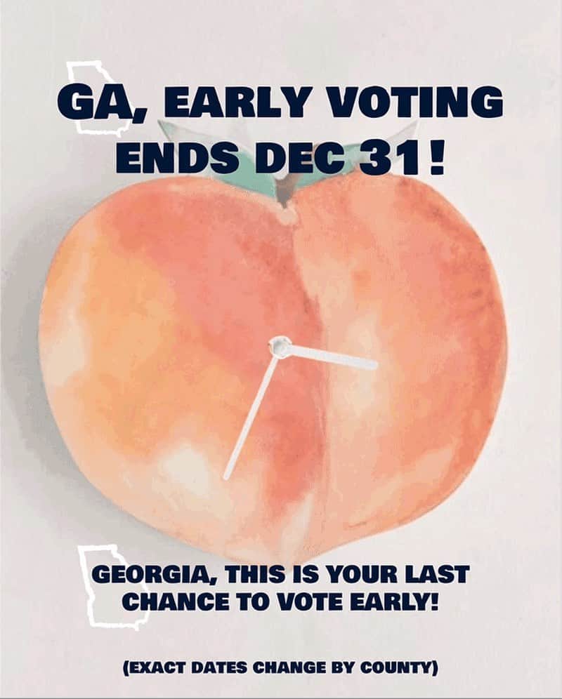 ジェフ・ペリーのインスタグラム：「Georgia - Don't miss your chance to vote early! If you requested an absentee ballot, return your completed ballot at an in-person early voting site, your local board of elections office, or a dropbox in select counties! If you didn't, there's no time to waste! Beat the long lines and get to the polls now! #EyesOnGA #GAVotes See my link in bio for more. 🍑👌」