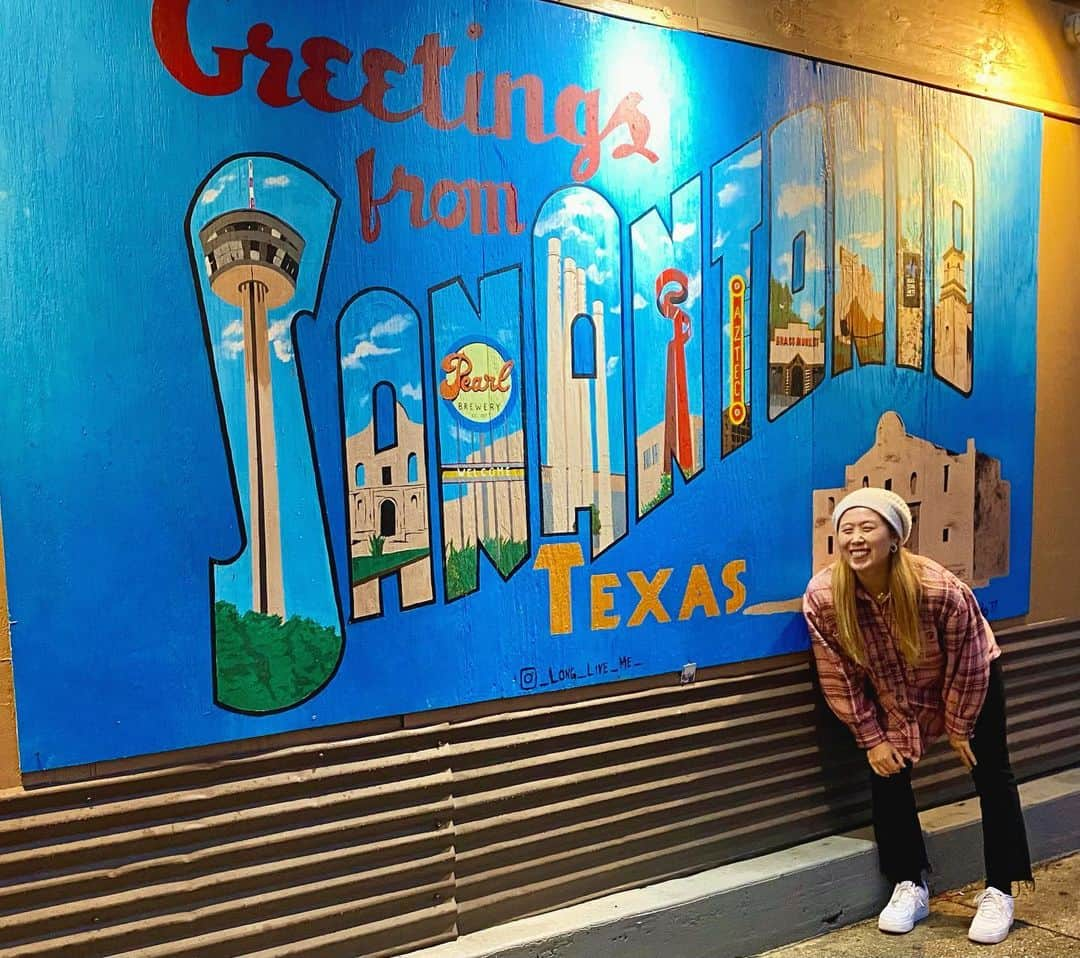 山田愛さんのインスタグラム写真 - (山田愛Instagram)「#sanantonio  Las Vegas→LA→Austin→San Antonio 🇺🇸🤍 #greetingsfrom  ・ サンアントニオでトレーニングを続けることとなり今回も @sakuracago 様にサポートして頂いております。 いつも挑戦を応援してくださり、ありがとうございます。  Be happy! #サンアントニオ #texas #usa #america #basketball #2020」12月31日 15時16分 - aiyamada_