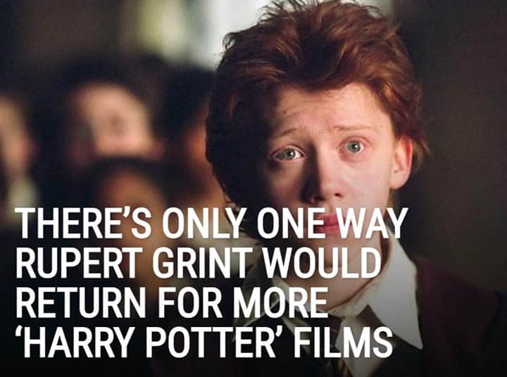 Alternative Pressさんのインスタグラム写真 - (Alternative PressInstagram)「This is the only way Rupert Grint would reprise his role as Ron Weasley in future ‘Harry Potter’ (@harrypotterfilm) movies⁠ LINK IN BIO⁠ .⁠ .⁠ .⁠ #rupertgrint #harrypotter #harrypotterfilm #ronweasley #altpress #alternativepress」12月31日 10時01分 - altpress
