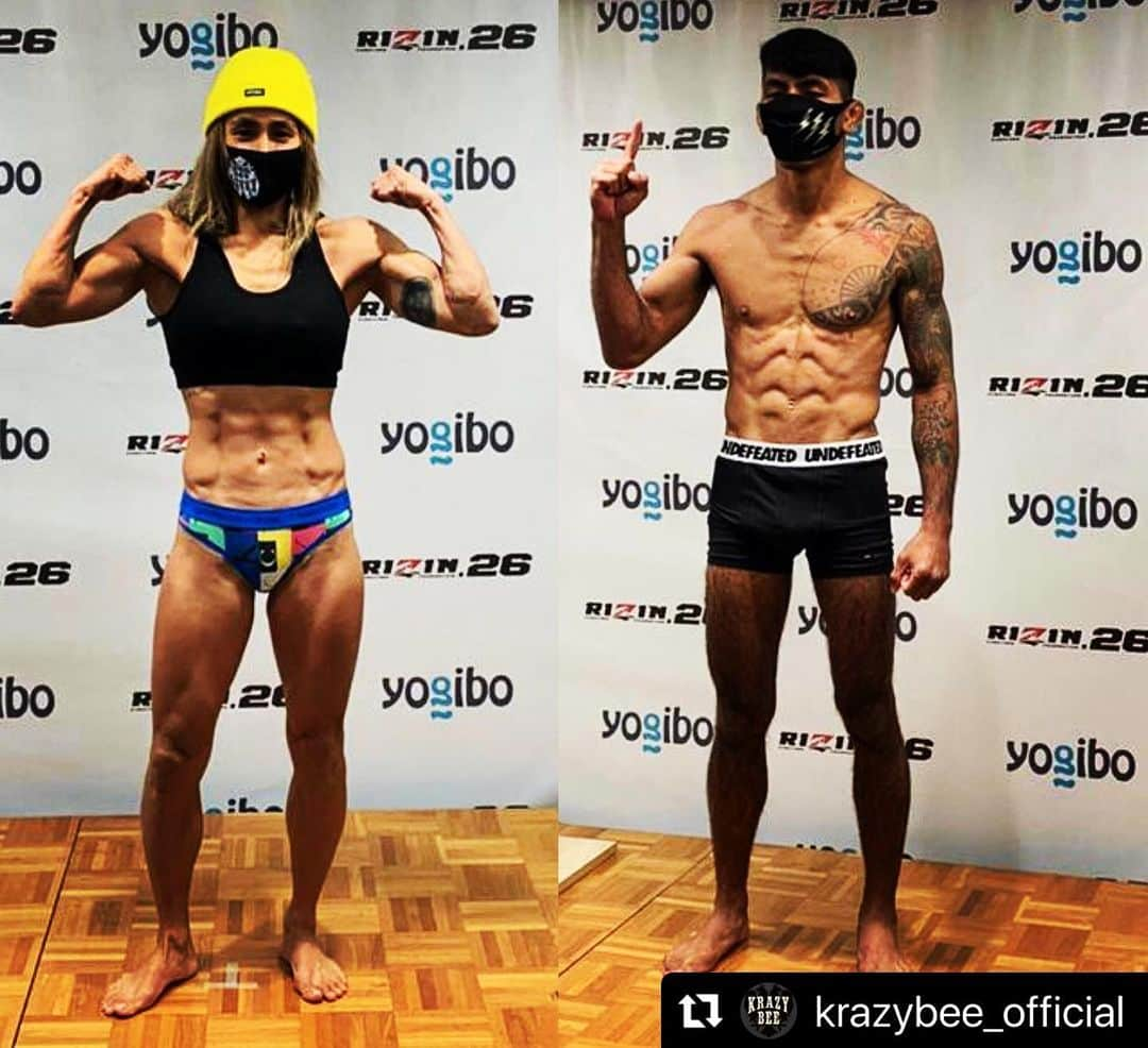 西浦聡生さんのインスタグラム写真 - (西浦聡生Instagram)「FIGHT DAY!!!!🐝👊🇬🇺🏆  #krazybee #strongestcouple  #rizin26   #Repost @krazybee_official with @make_repost ・・・ . 準備は整った👍夫婦で勝利を🏆🏆 あと1日🔥🔥🔥  #rizin26」12月31日 11時25分 - wicky_nishiura