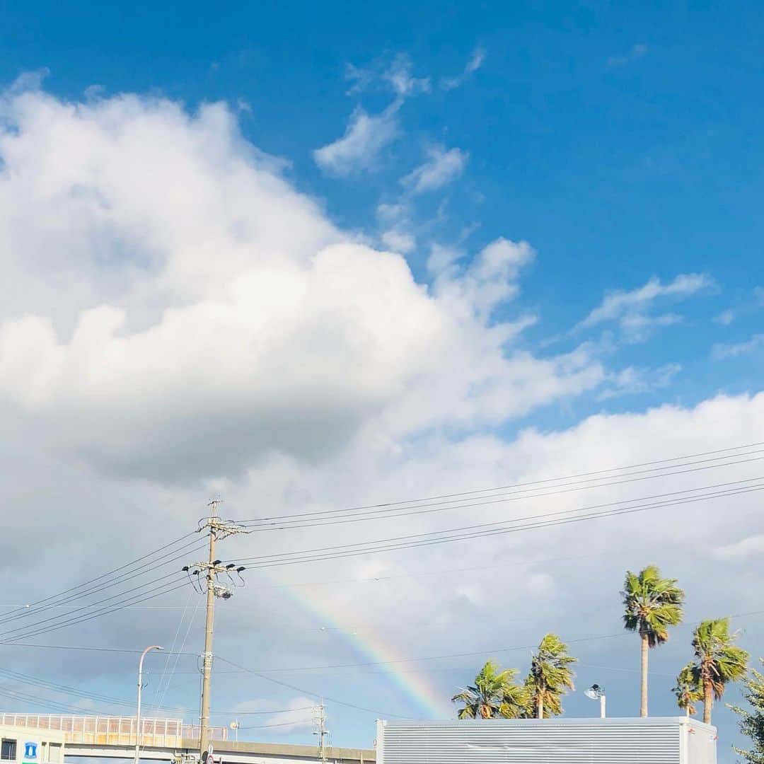 磯村洋祐のインスタグラム：「久々虹見た🌈 2020年締めくくりよし！ また来年も宜しく！！ ラスト今日1日良い日になるように！」