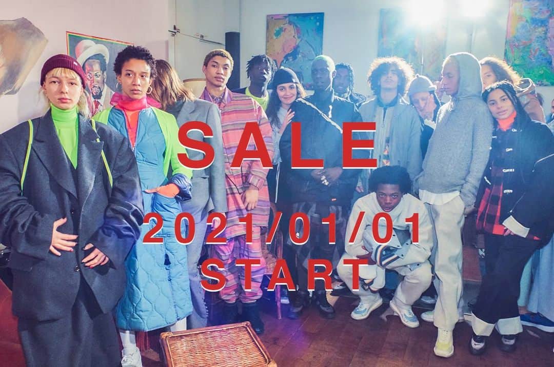 のインスタグラム：「FACETASM 2020FW SALE 30%〜40%OFF(一部対象外あり)  2021年1月1日〜SALE START FACETASM  omotesando 営業時間 11:00-19:00  FACETASM  E-STORE ※11時よりSALE開始　  2021年1月2日〜SALE START FACETASM 心斎橋PARCO 営業時間 9:30-20:00  #facetasm  #facetasmtokyo  #facetasmestore #fw20」