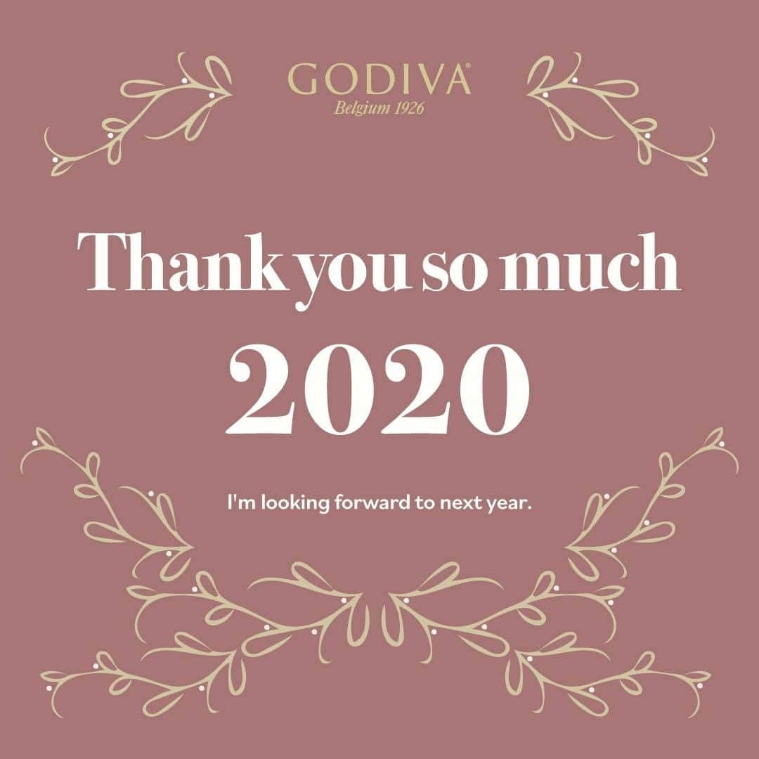 GODIVAさんのインスタグラム写真 - (GODIVAInstagram)「.  今年１年GODIVAをご愛好いただき誠にありがとうございました。 来年もまた、みなさまに”happiness”をお届けできるよう努めて参りますので、どうぞよろしくお願いいたします🙇‍♀️✨  良いお年をお迎えください！  #ゴディバ #godiva_japan #チョコレート #お正月 #2020年ありがとうございました  #godiva #chocolate」12月31日 12時00分 - godiva_japan
