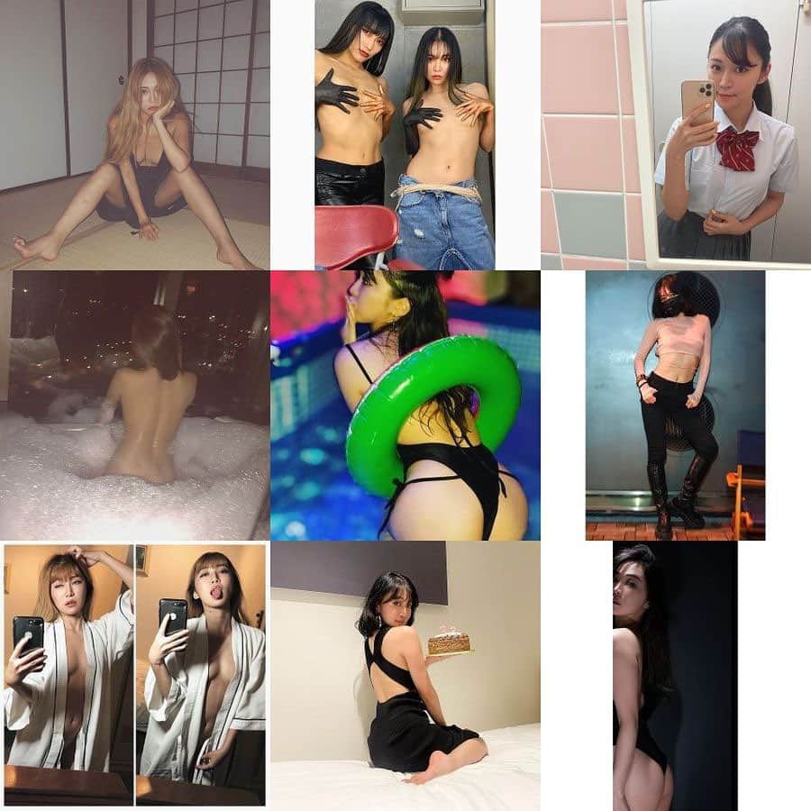 DJ mariennuのインスタグラム：「当たり前が当たり前じゃない事を教えてくれた2020🌎 感謝🫂 今年のBest9は全部違う人に見える９つ🤪 #2020 #thanks #大晦日」