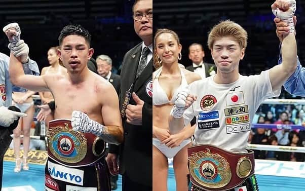 木村悠のインスタグラム：「本日は史上最高の日本人対決へ🥊  【4階級王者】の井岡一翔VS【3階級王者】の田中恒成の試合。  昨年同じ舞台に立った2人が1年の歳月を経て激突！  私も取材で向かってます。  どちらが勝つかわからない試合で楽しみですね^_^  TBS系列で17時から生中継されるのでお楽しみに！  #ボクシング #boxing #トレーニング  #ボクサー  #世界チャンピオン #champion  #チャンピオン #木村悠 #二刀流 #boxer  #オンラインジム #井岡一翔 #田中恒成 #日本人対決」