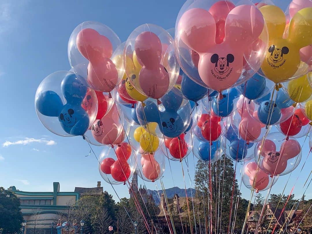 のインスタグラム：「＊  ＊  今年はバルーンいっぱい撮ったな🎈  #tokyodisneyresort #tokyodisneyland #disneygram #disneylover #disneylove #disneylife #disney #東京ディズニーリゾート #ディズニー #ディズニー好きな人と繋がりたい #ディズニー好きな人と仲良くなりたい #ディズニー女子 #ディズニーバルーン #バルーン #balloon #disneyballoons #mickeyballoons」