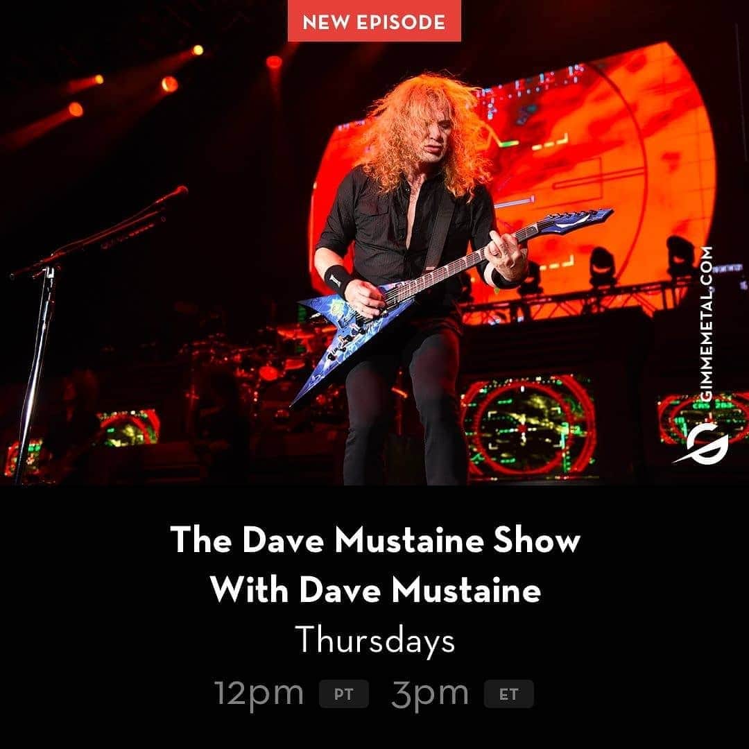 Megadethさんのインスタグラム写真 - (MegadethInstagram)「Dave Mustaine is NOT taking a day off! NEW YEARS #THURSDAVE on #GimmeMetal! Get ready to send off 2020 listening to killer tunes & amazing stories! Brigade members (free trial or paid) will be able to throwdown in the #ChatMosh! Listening to Dave’s show is free for everyone! gimmemetal.com」12月31日 13時41分 - megadeth
