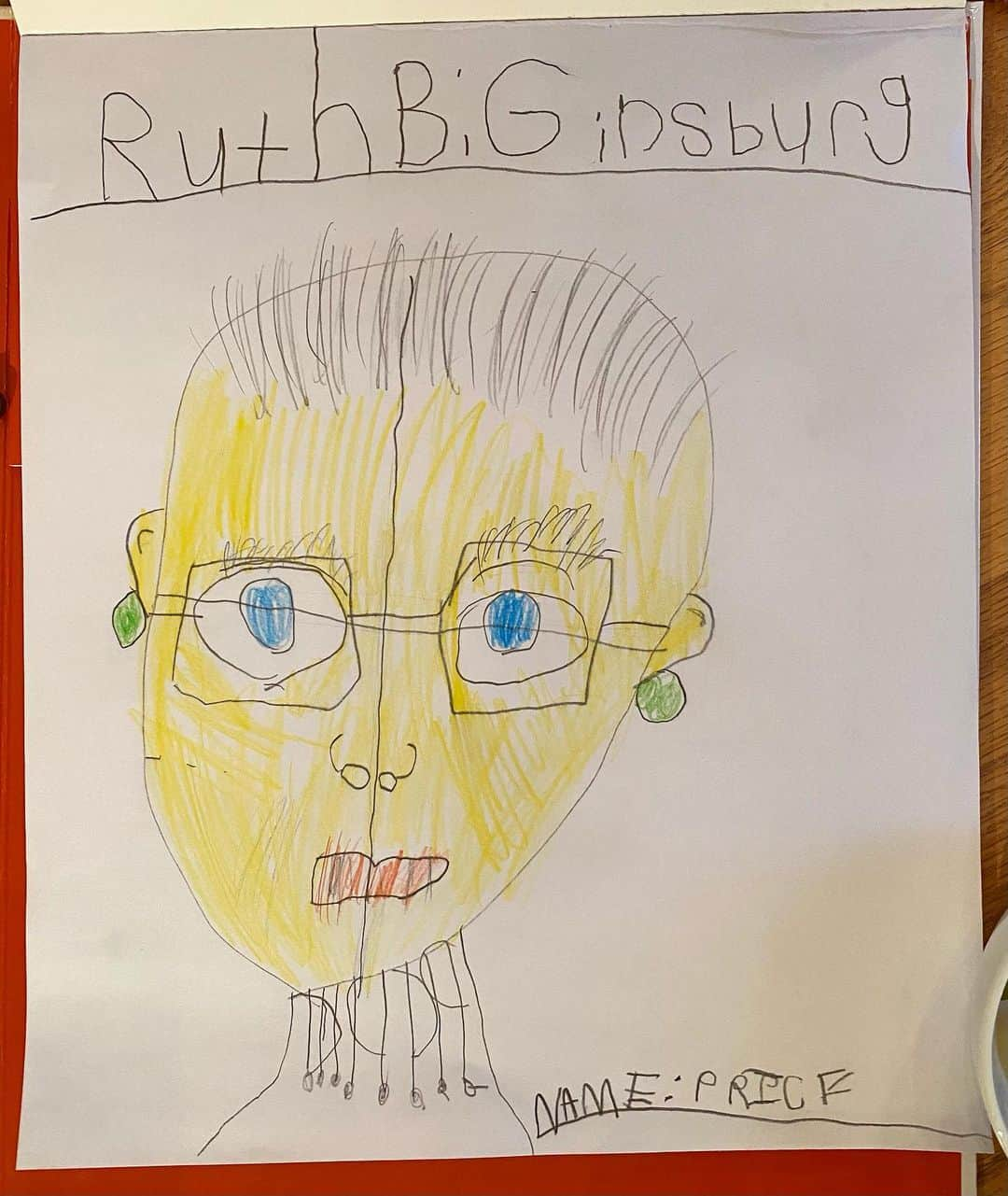 ジェシカ・ストループのインスタグラム：「My godson drew this today and it is a masterpiece.」