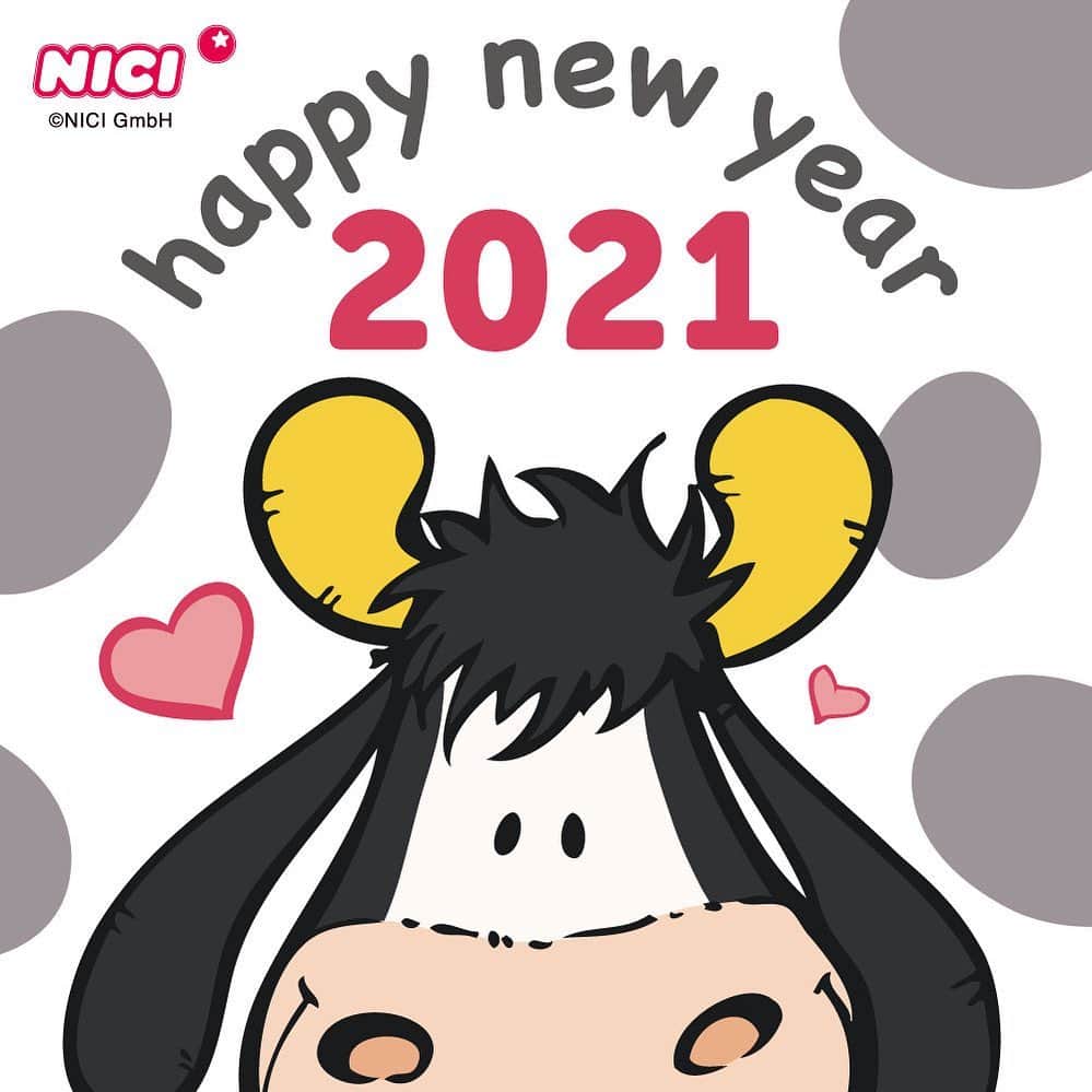 NICI JAPANさんのインスタグラム写真 - (NICI JAPANInstagram)「. . Happy new year‼︎  みなさんにとって キラキラした一年になりますように✨  今年もよろしくお願いいたします🐮✨  #nici #ニキ #ぬいぐるみ #2021 #丑年 #ウシ #今年もよろしくお願いします #感謝」1月1日 1時11分 - nici_japan