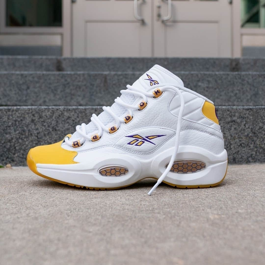 Foot Lockerさんのインスタグラム写真 - (Foot LockerInstagram)「The #Reebok Question Mid “Yellow Toe” is now available online. Men's + Kids sizes.」1月1日 0時00分 - footlocker