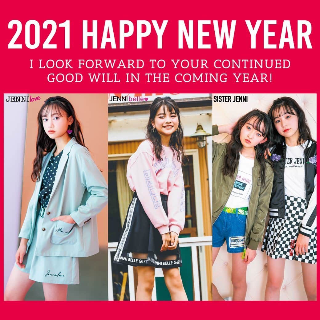 JENNI loveさんのインスタグラム写真 - (JENNI loveInstagram)「🅰️HAPPY 🆕 YEAR🎉  今年もみんなにオシャレを楽しんでいただけますように🙏💕  2021年もジェニィラブをよろしくお願い致します♡  #jennilove  #ジェニィラブ #ジェニィ」1月1日 0時12分 - jennilove_official