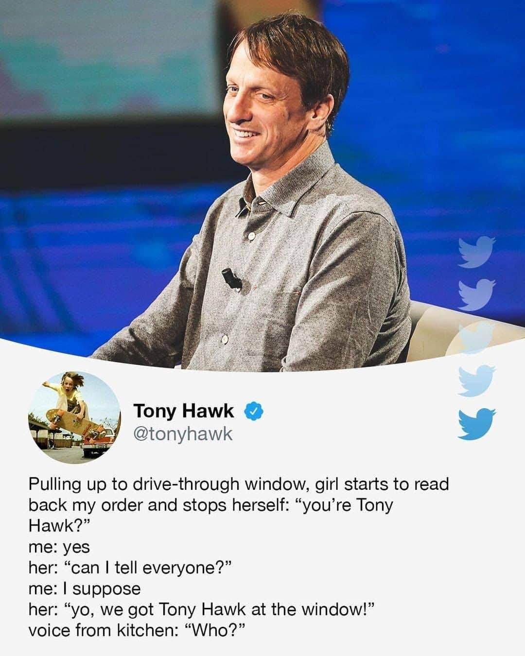 espnさんのインスタグラム写真 - (espnInstagram)「Tony Hawk can't catch a break 😂」1月1日 0時15分 - espn