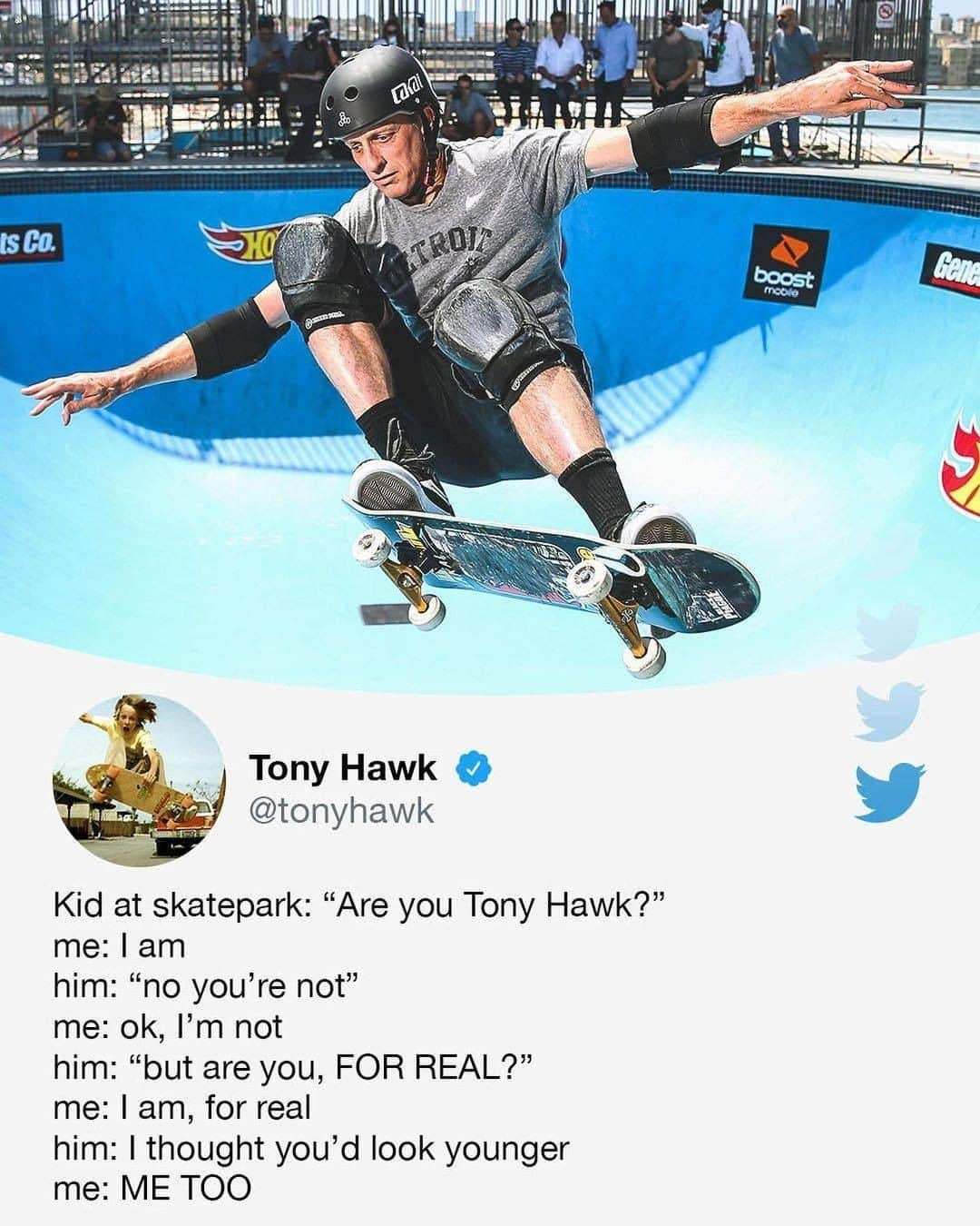 espnさんのインスタグラム写真 - (espnInstagram)「Tony Hawk can't catch a break 😂」1月1日 0時15分 - espn