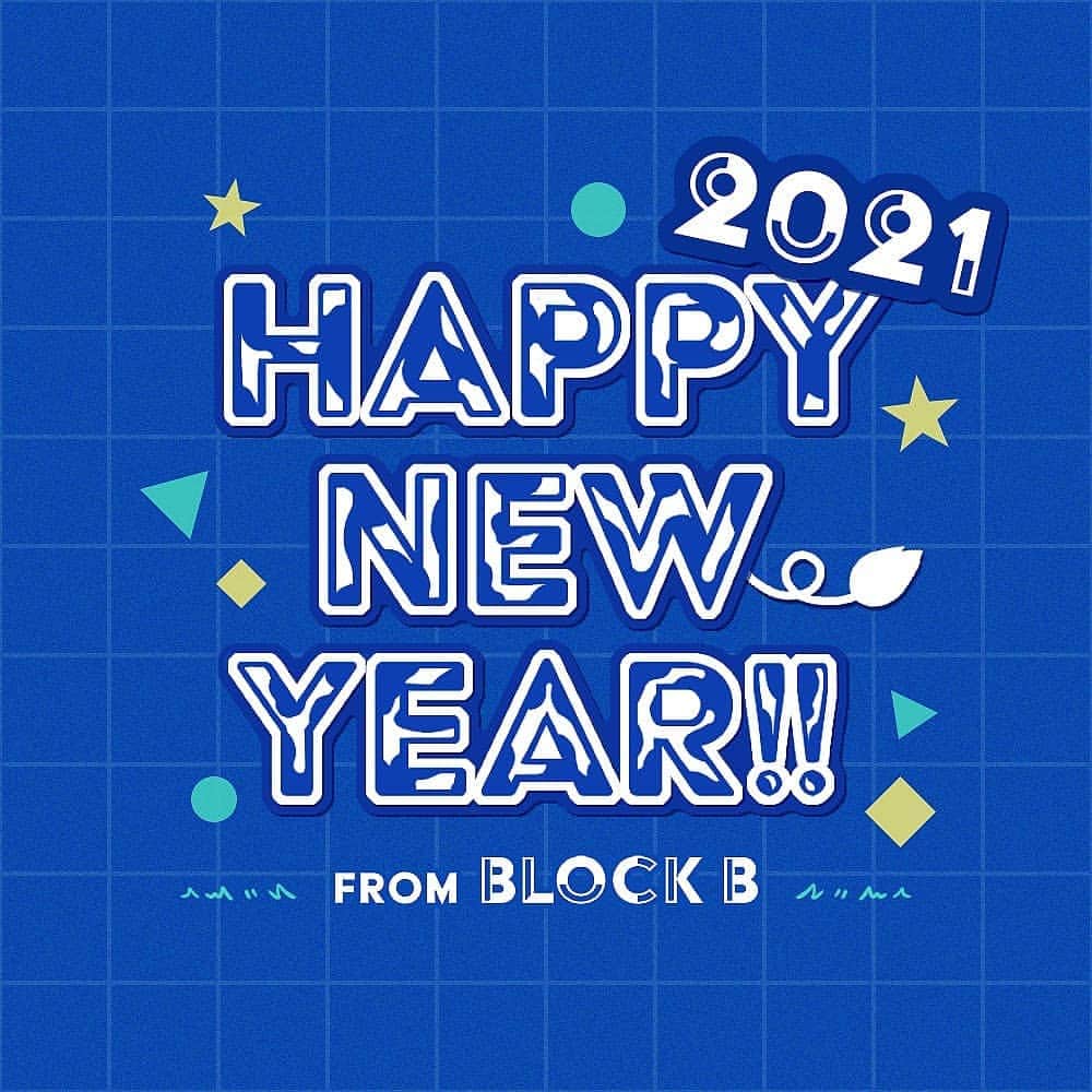 Block Bのインスタグラム：「🎍2021年🐮❗あけましておめでとうだBee～🐝✨2021年もBBCの皆さんが健康でありますように...🌠Block Bへの応援もよろしくだBee～❤﻿ ﻿ #HappyNewYear2021﻿ #BLOCKB﻿ #블락비﻿」