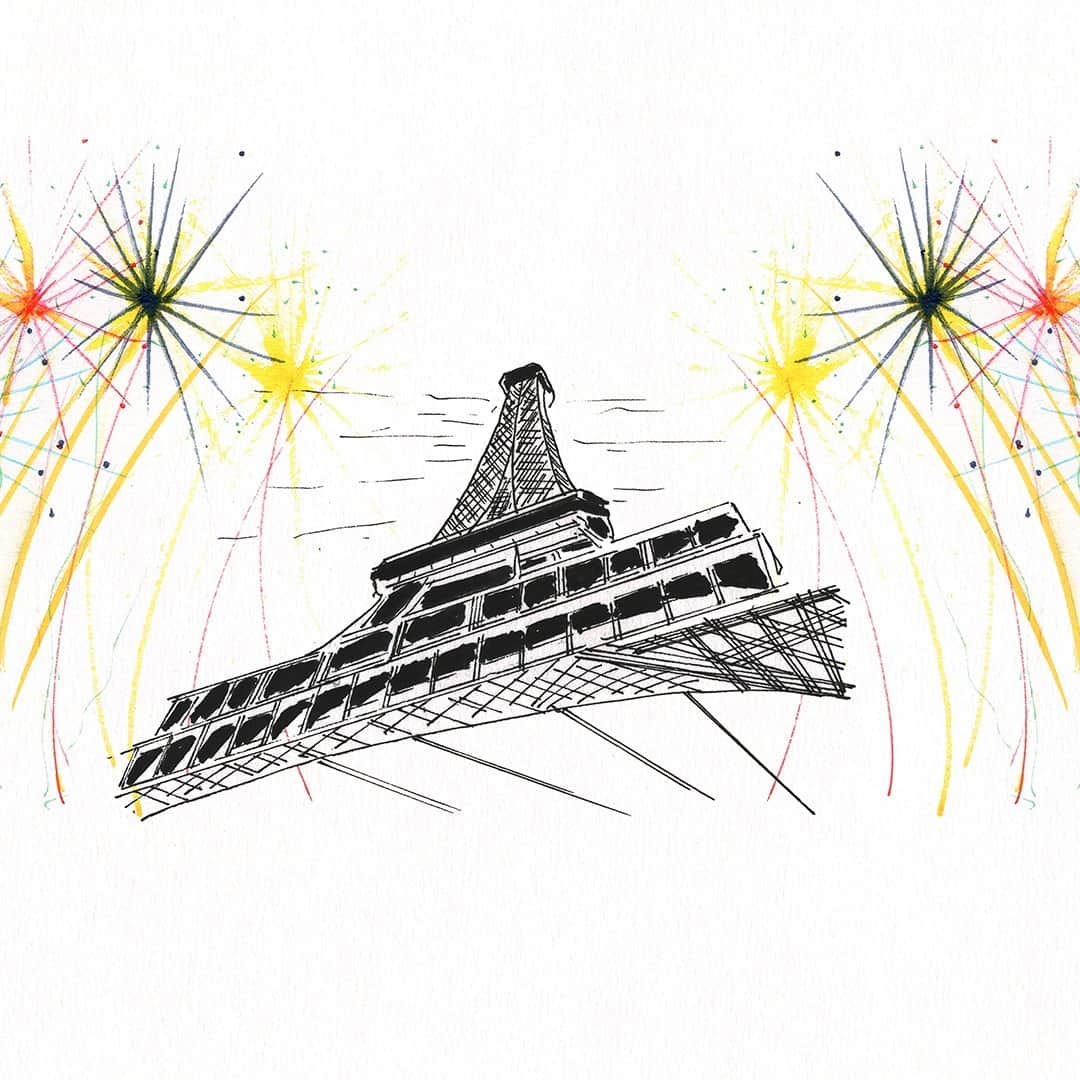 Longchampのインスタグラム：「It's about to be 2021, and things are looking up. We're celebrating this New Year under the Eiffel Tower in our dreams. Happy New Year's Eve, everyone! #Longchamp   #NewYearsEve #Happy2021」
