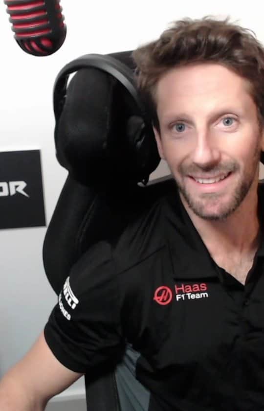 ロマン・グロージャンのインスタグラム：「Thank you @r8g_maarten for the lap, looks fast! #r8g @r8gesports」