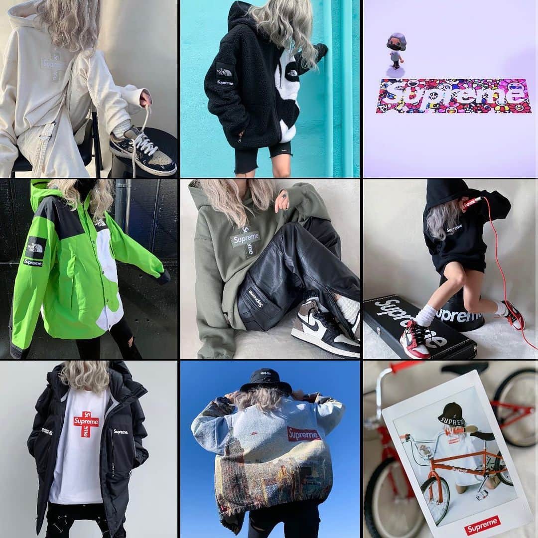 Supreme Mihoのインスタグラム：「💜💜💜 ✩ "2020" #bestnine2020 ✩ 今年はいつもと違う年末ですね🥺 2020年ありがとうございました💜 Happy ＆ Healthy Holidays🥴💕 ✩ #supreme #supremenyc #supremenewyork #supremeteam #supremeheat #supremegirl #hypeaf #hypefeet #supremejapan #シュプリーム #あつ森 #supremeboxlogo #supremetnf #ストリートファッション #ストリート」