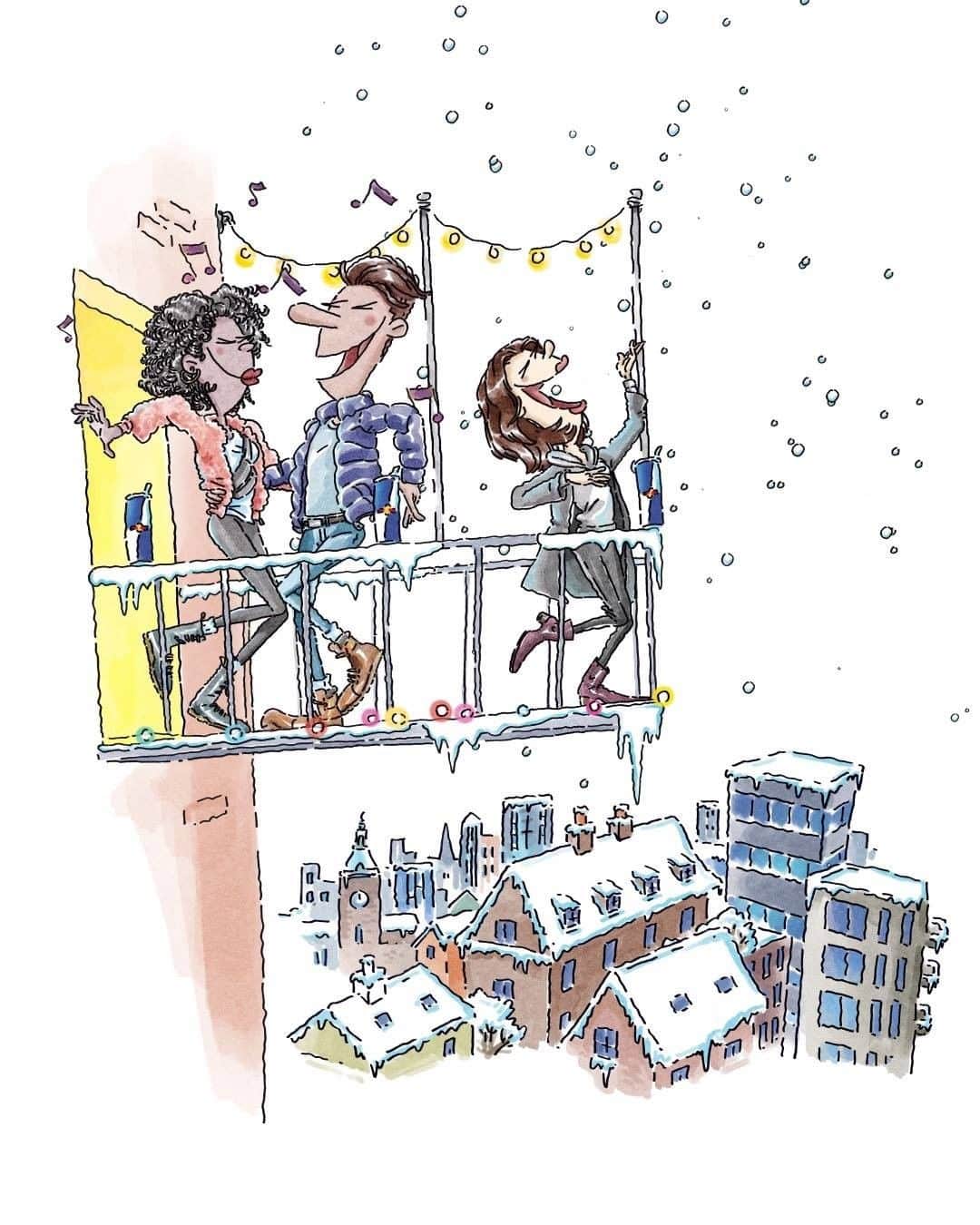 レッドブルのインスタグラム：「Here's to an exciting New Year.」