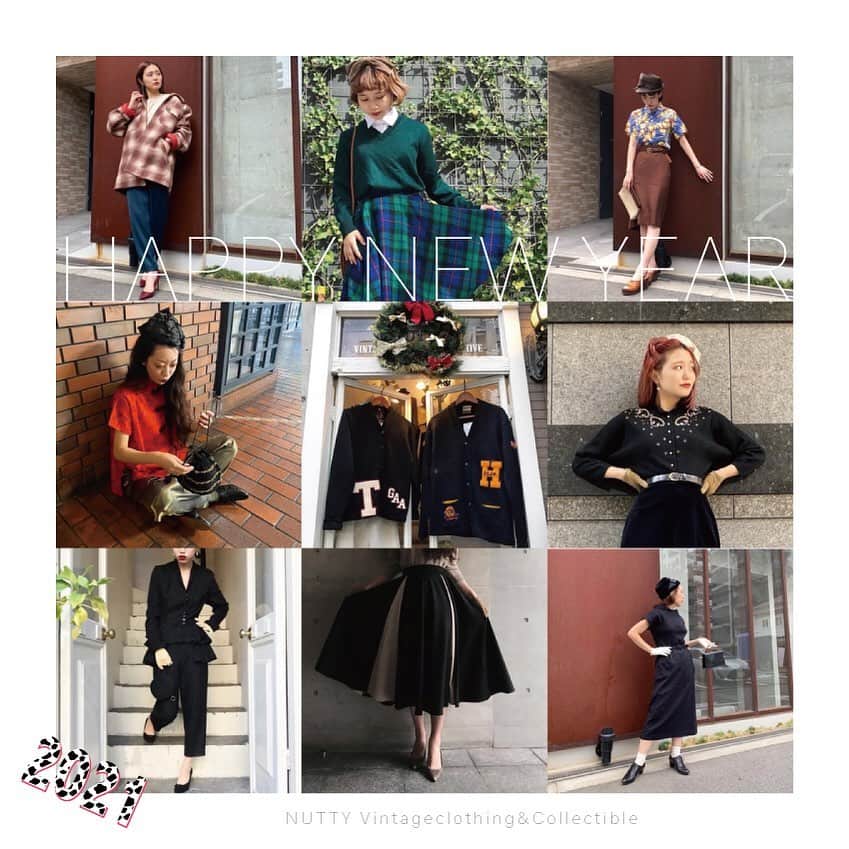 NUTTY Vintage&Collectibleのインスタグラム：「🎍Happy New Year 2021🎍  皆様におかれまして健やかに新しい年を お迎えのこととお慶び申し上げます。  旧年中は格別のご愛顧を賜り厚くお礼申し上げます＊  この一年も皆様に可愛いと笑顔を お届けしてまいりたいと思います…🐄❤️  本年も変わらぬお付き合いの程、 どうぞ宜しくお願い申し上げます＊  2021年🌅元旦  NUTTY  ┈┈┈┈┈┈┈┈┈┈┈┈┈┈┈┈┈ 【年末年始営業時間】 ┈┈┈┈┈┈┈┈┈┈┈┈┈┈┈┈┈ 1/1(金) お休み 1/2(土) 12:00-20:00 初売りOPEN/SALE🎉 1/3(日) 11:00-20:00 1/4(月) 11:00-20:00 1/5(火) 〜普通営業 ┈┈┈┈┈┈┈┈┈┈┈┈┈┈┈┈┈」
