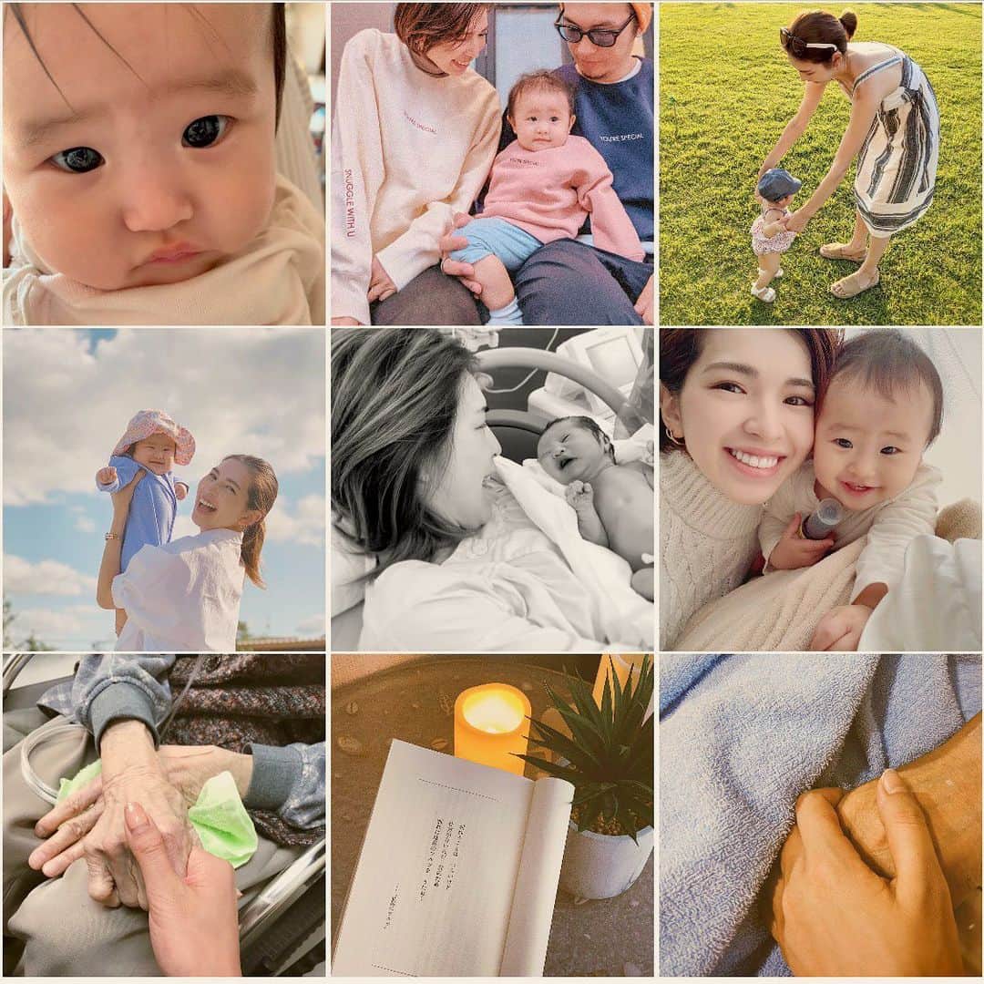 来夏のインスタグラム：「#2020 今年は歴史にも残るほどに 世界が一変しました..  見えないウイルスへの不安はもとより "命"について  すごく考えさせられることが多かったです.  娘の誕生の喜びに浸る間も無く 祖母,父が天国へ旅立ちました.  目まぐるしい日々も、不安を感じる時も いつも娘の成長と笑顔に助けられた一年でした✨  想うことで 心の中で生き続けていて そばで支えてくれてるんだなと 強く思えました.  大変 とは 大きく変わるということ.  2021年 よりよい変化を願って.  今年も関わってくださいました皆様 ありがとうございました♡  来年もよろしくお願いします😌 健康第一でお過ごしください🌞」