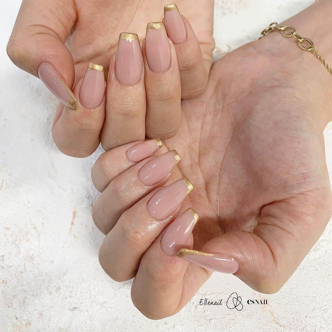 Esnailさんのインスタグラム写真 Esnailinstagram Of12 106 木下優樹菜さん Yukina14xoxo Gold French Ellenail Shibuya Ellenail Shinjuku Esnail Kichijoji Esnail Omiya Esnail Nagoya Esnail Osaka Esnail Fukuoka Nail Nails Nailart